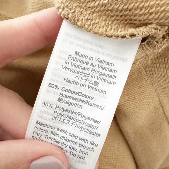 MADEWELL Tiger Stripe Crop Crewneck Sweatshirt XS - Picture 9 of 10